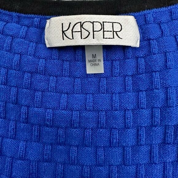 Kasper Basketweave Textured Sweater Set size Medium - Picture 8 of 11